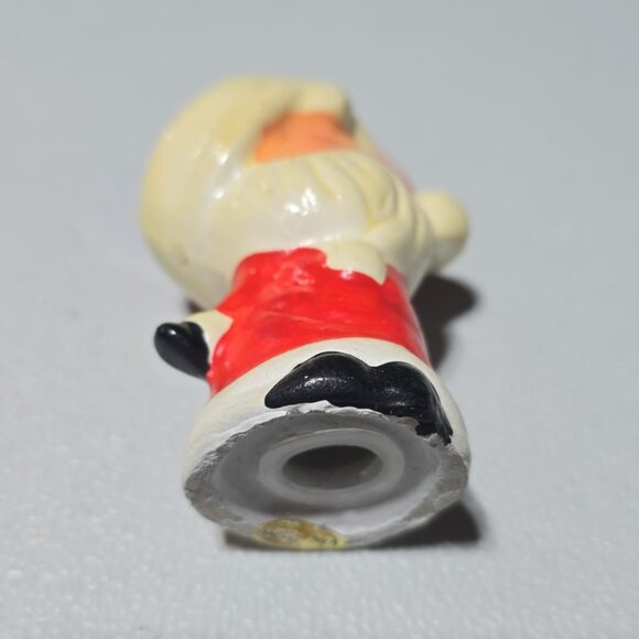 Vintage Single Piece Salt or Pepper Shaker Santa Claus Ceramic Figurine Holidays - Picture 2 of 2